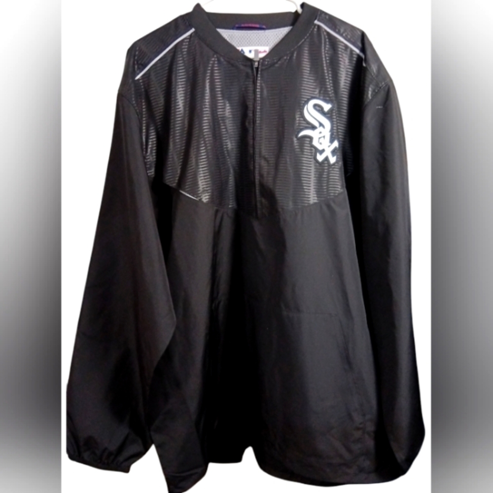 Chicago White Sox MLB Majestic Authentic Windbreaker Jacket 2XL